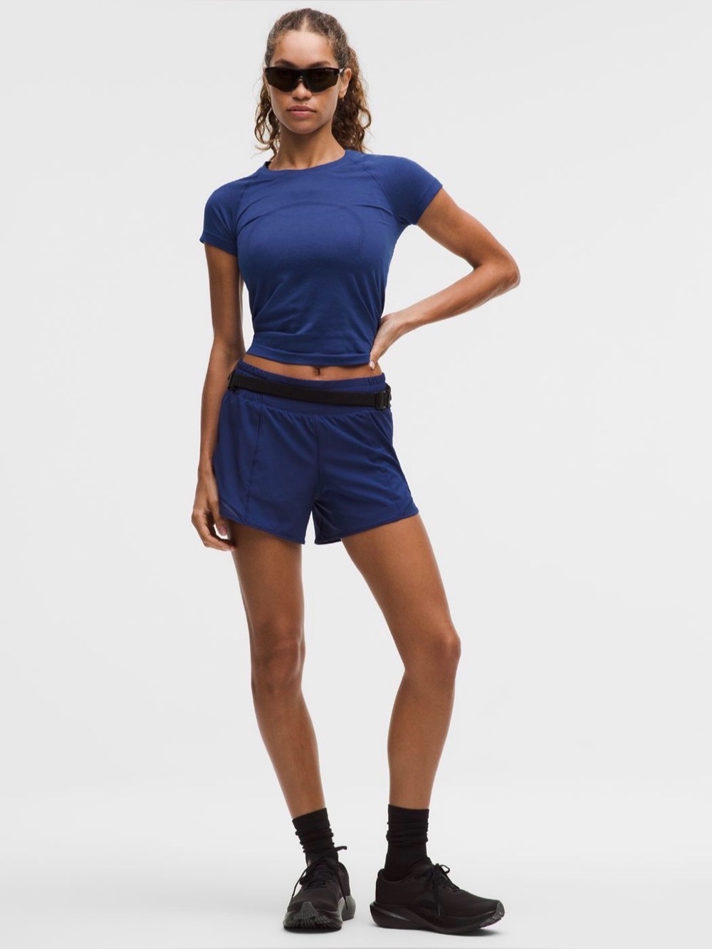 Lululemon Hotty Hot High-Rise Lined Short 4" CLBU CLUB BLUE